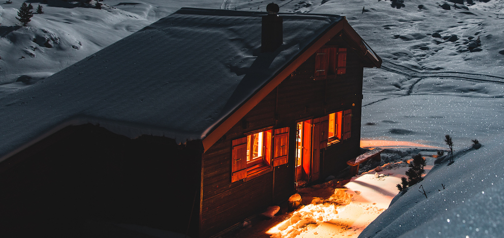 cabane Mont-Noble, hiver, Nax Région Tourisme