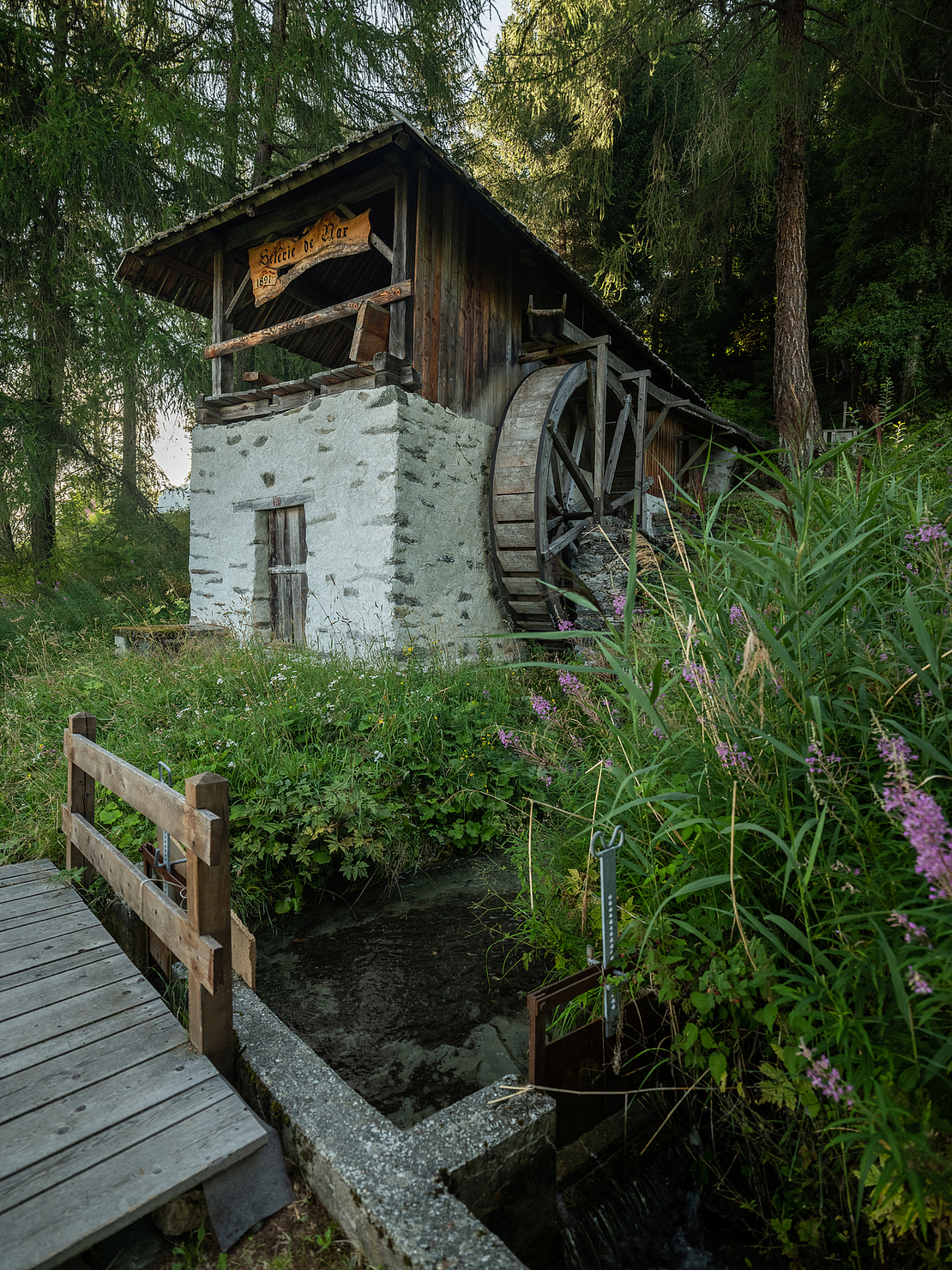 Ancienne Scierie nax, eau, bisse